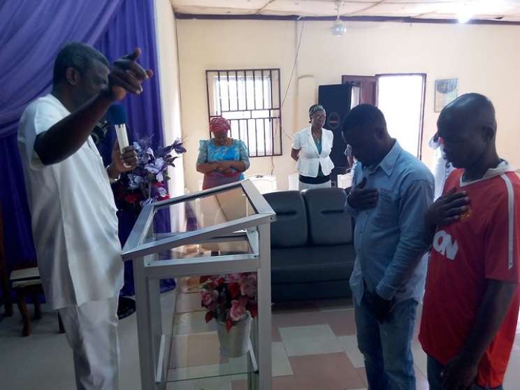 Pastor Isaac Olori visits GEWC GRA Church, Port Harcourt